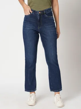 Women High-Rise Relaxed Straight Fit Jeans