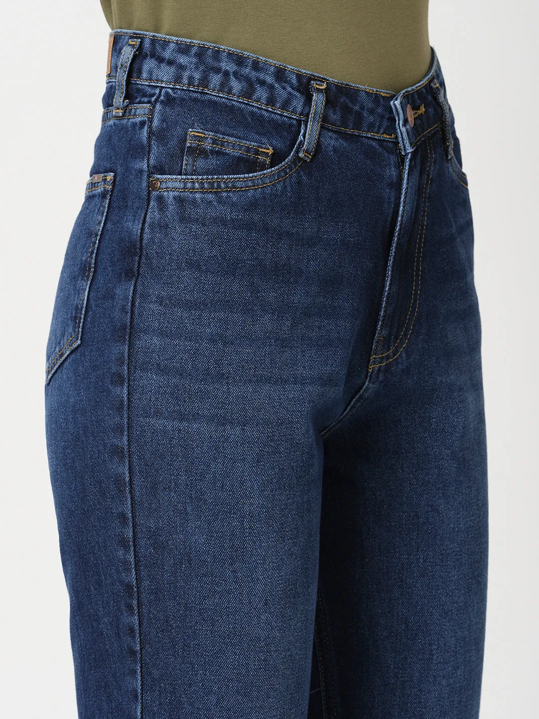 Women High-Rise Relaxed Straight Fit Jeans