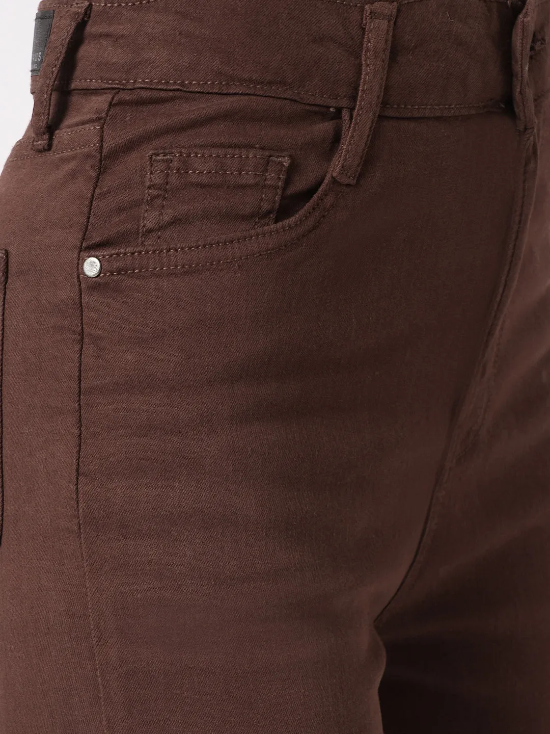 Women Sepia High-Rise Loose Straight Jeans
