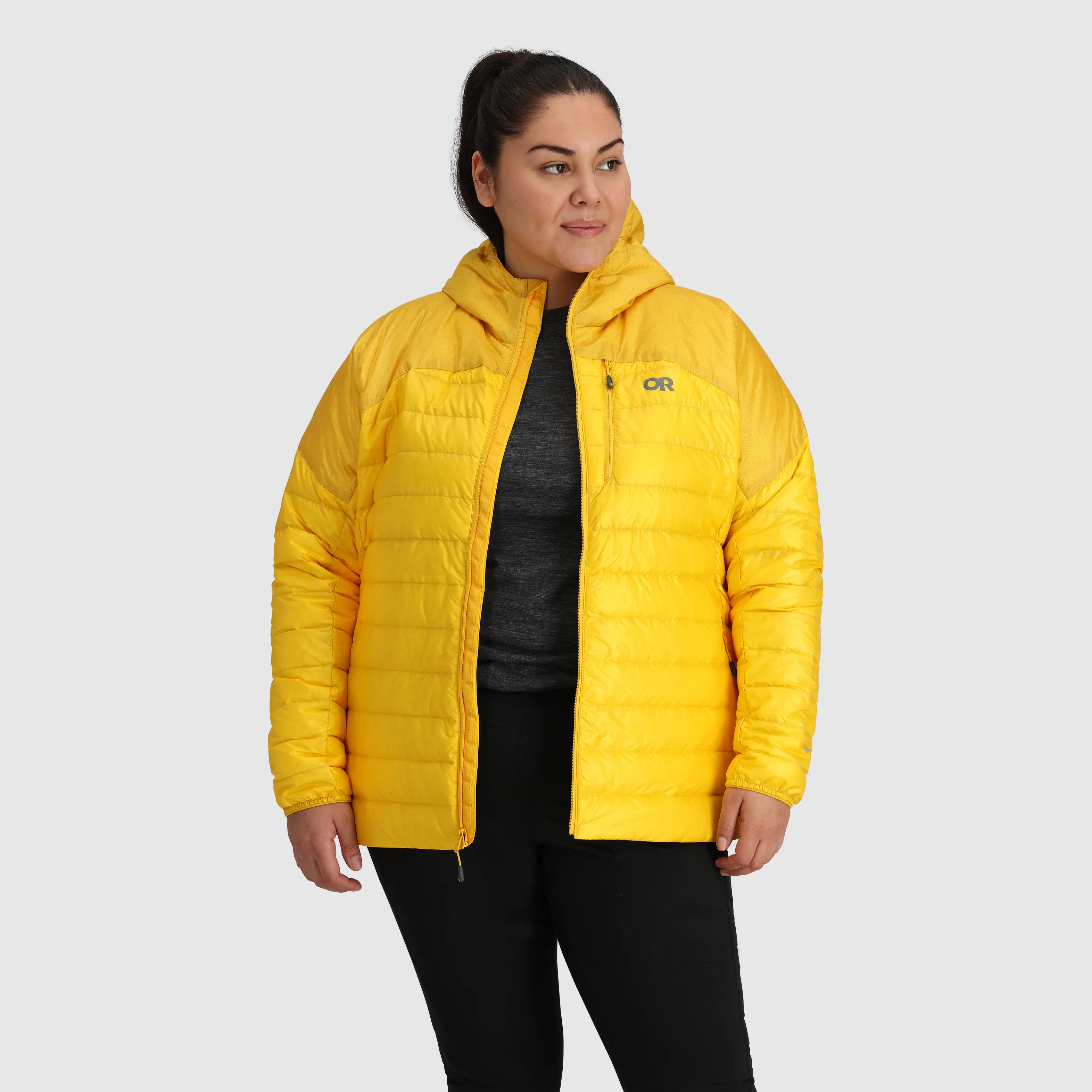 Plus Size Womens Helium Down Hoodie