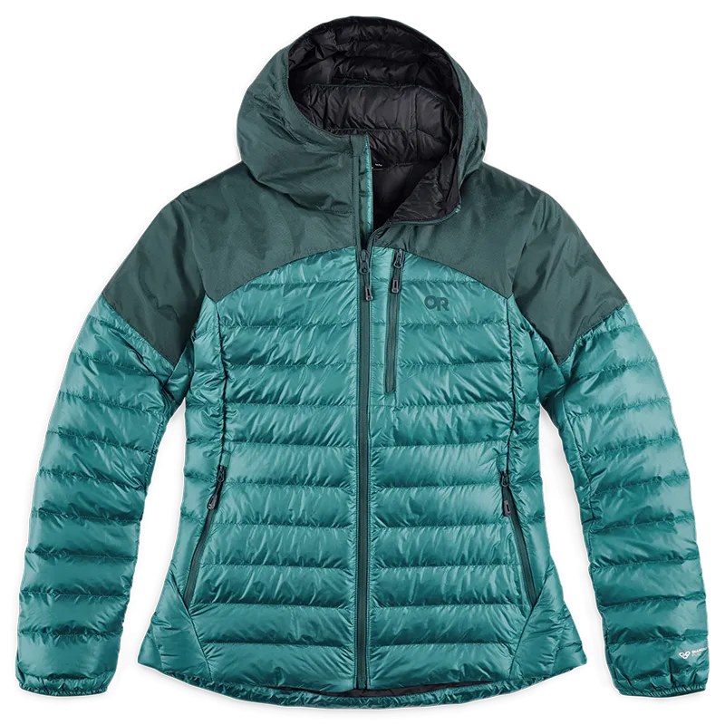 Plus Size Womens Helium Down Hoodie