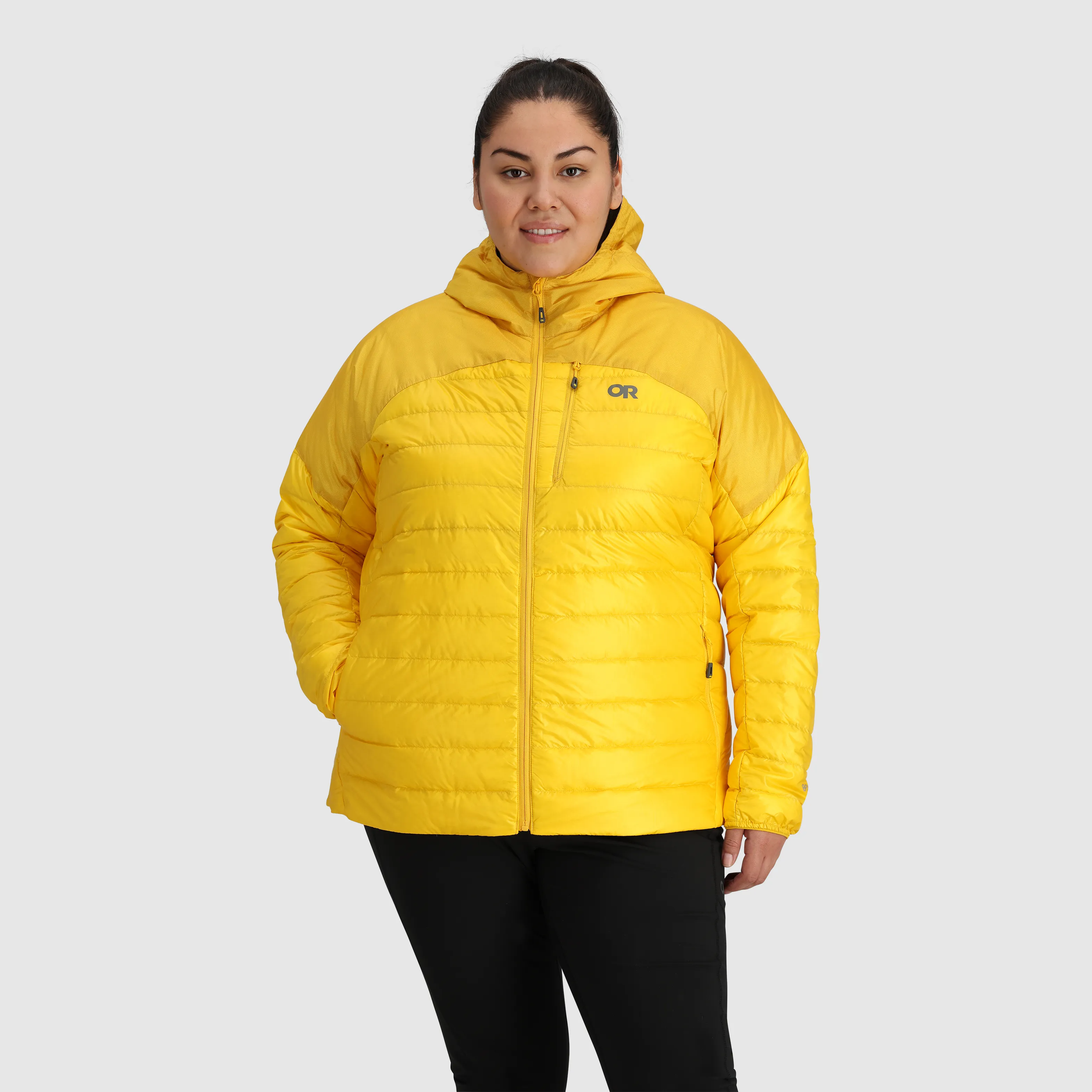 Plus Size Womens Helium Down Hoodie