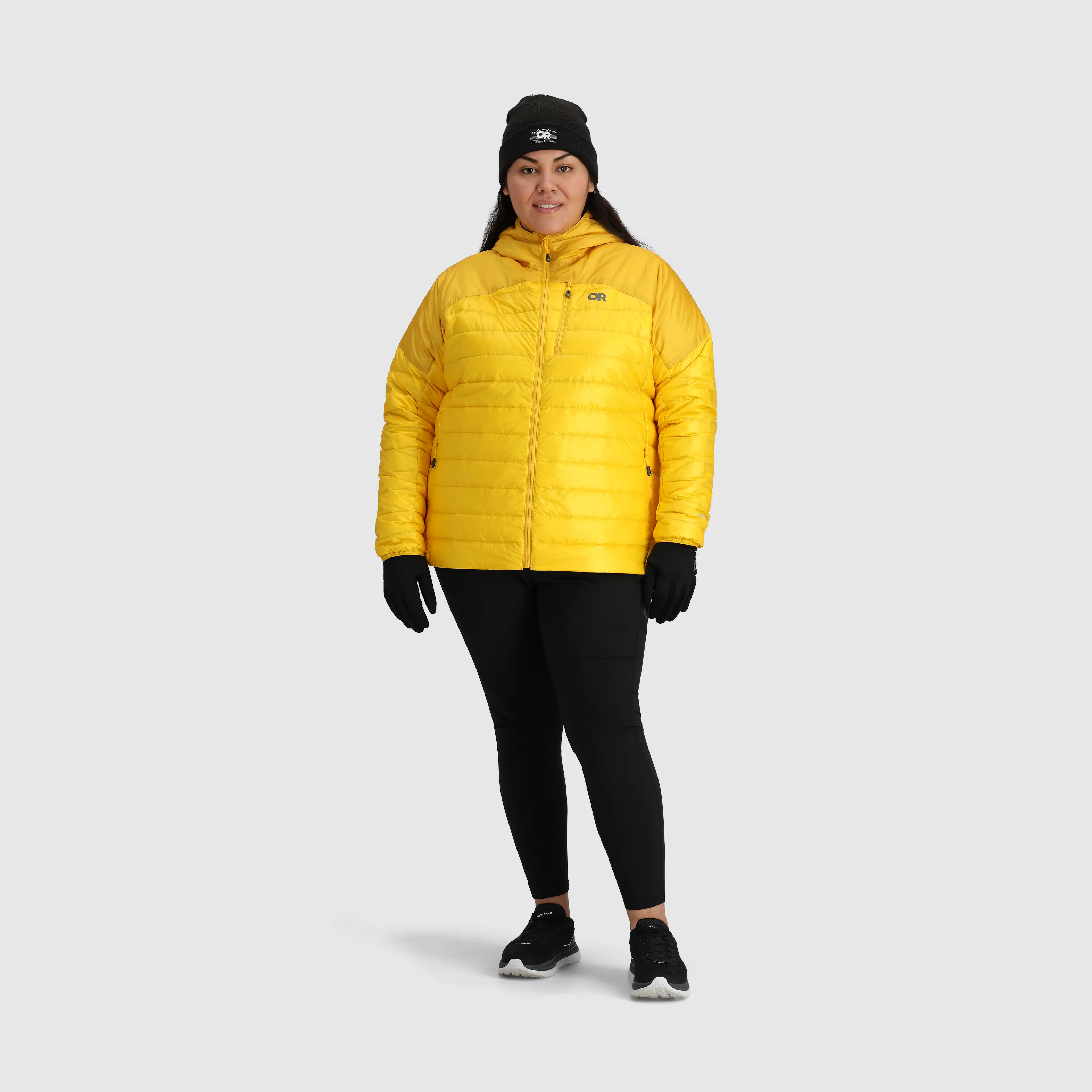 Plus Size Womens Helium Down Hoodie