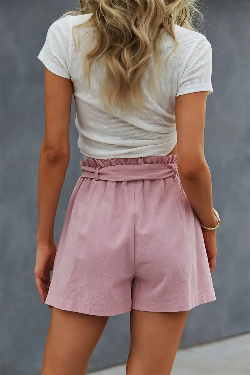 Women's leisure vacation straight pants shorts