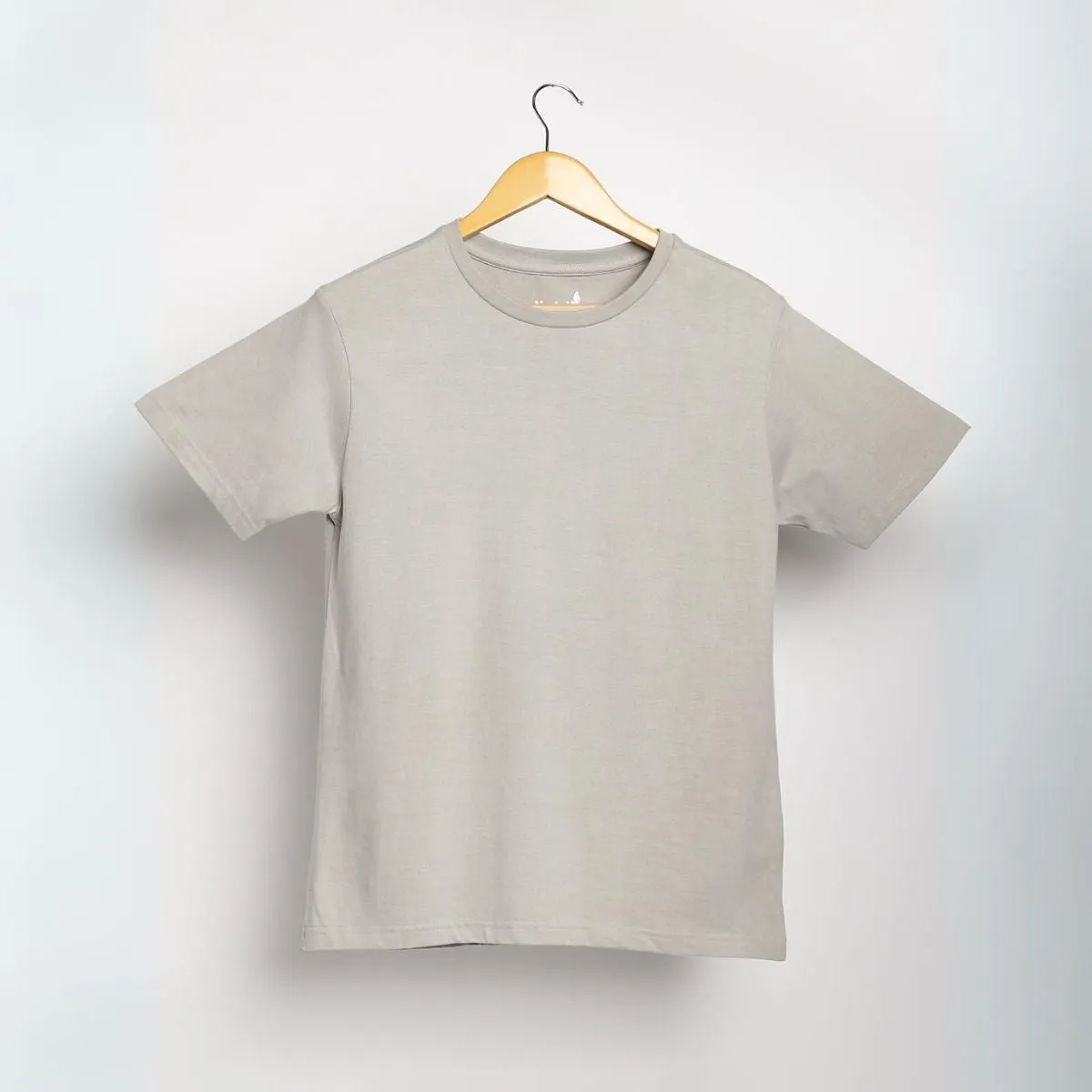Women's Round Neck T-shirt | Soft Cotton | Comfort Fit | Silver Grey