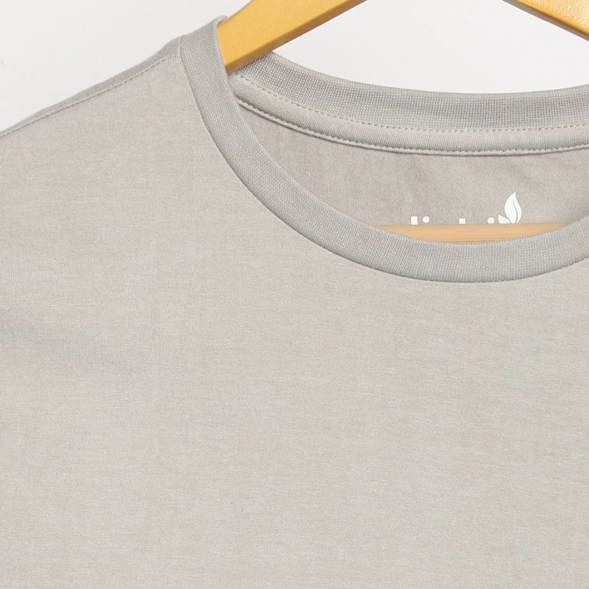 Women's Round Neck T-shirt | Soft Cotton | Comfort Fit | Silver Grey